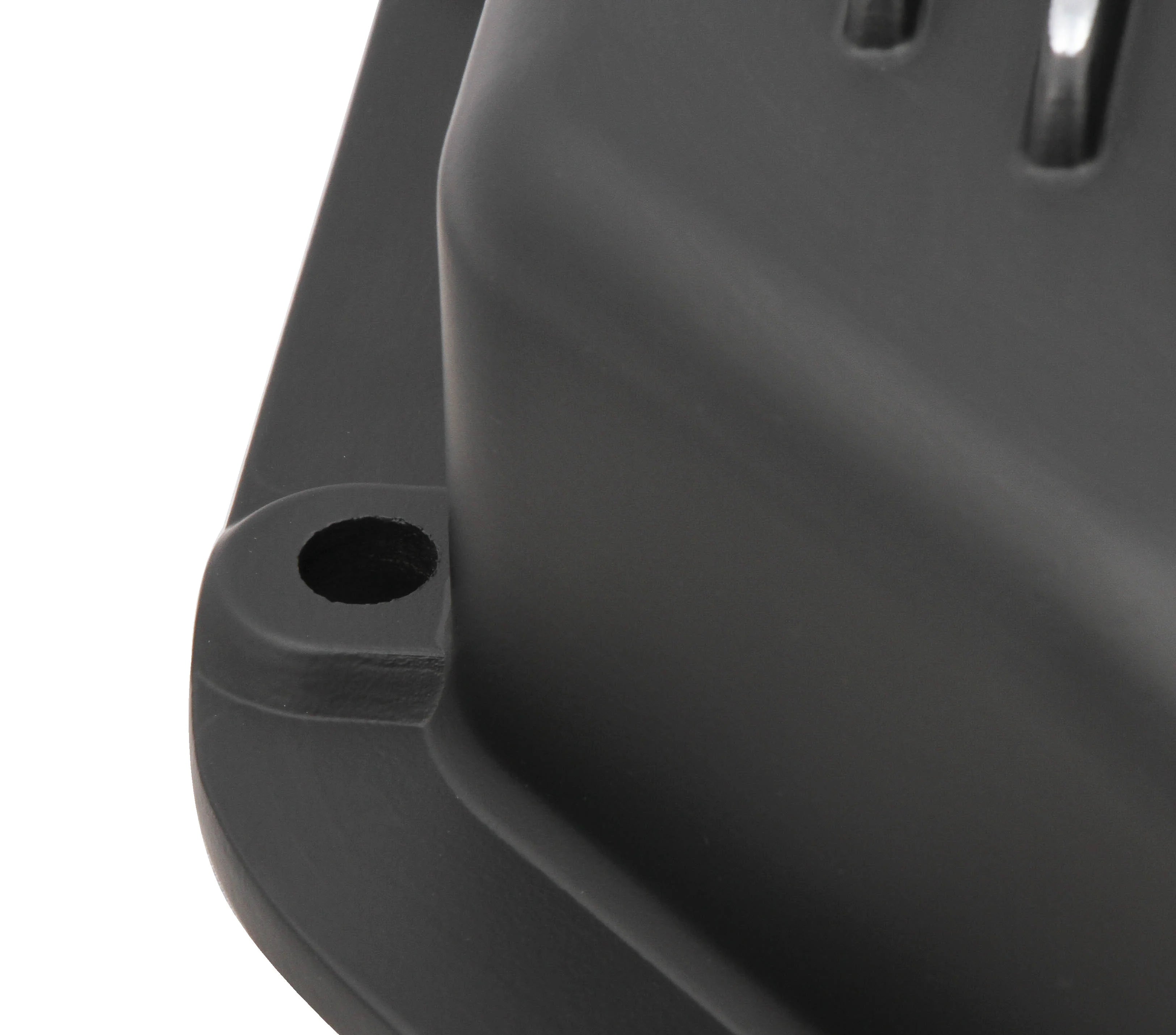 MR GASKET TRANS PAN GM TH-350 BLACK ALUMINUM
