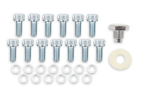 MR GASKET TRANS PAN GM TH-350 BLACK ALUMINUM