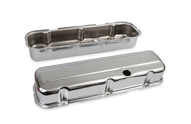 Mr. Gasket Chrome Tall-Style Valve Covers without Baffle Fits 1965-2000 396-454 Chevrolet Big Block Engines - 0
