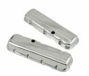 Mr. Gasket Chrome Short-Style Valve Covers with Baffles Fits 1965-2000 396-454 Chevrolet Big Block Engines-1