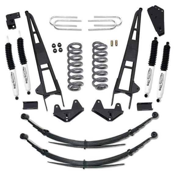 Tuff Country 81-96 Ford Bronco 4x4 4in Performance Lift Kit with Rear Leaf Springs (SX8000 Shocks)