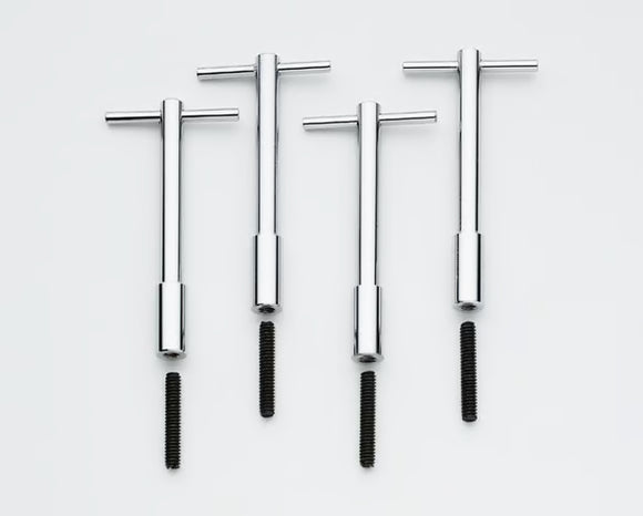 Mr. Gasket Chrome Valve Cover Bolts T-Bar Style - Chrome Fits 1955-1986 Chevrolet 262-400 Gen I Small Block