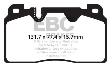 EBC 12+ Audi Q5 2.0 Turbo (Brembo) Greenstuff Front Brake Pads - 0