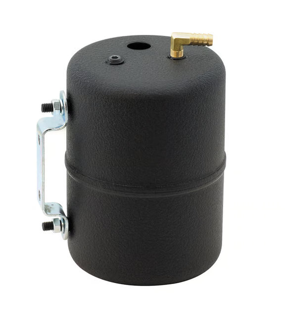 Mr. Gasket Vacuum Canister Steel - 5 Inch Diameter 6-3/4 Inch High - Black Finish