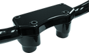 Bikers Choice Black 1 1/2Inch Fat Risers With Top Clamp-1