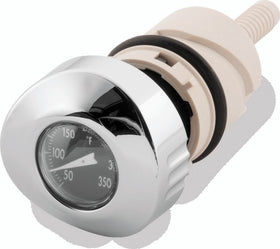 Bikers Choice 04-Up Sportster Black Face Oil Temperature Gauge Dipstick