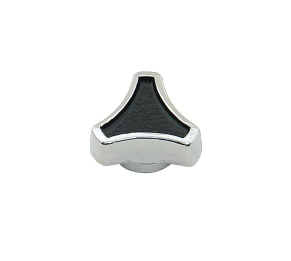 Mr. Gasket Air Cleaner Nut - Small Tri Bar Spinner - 1/4-10 - 5/16-18 - Chrome and Black