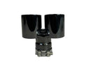 Racing Dynamics Deluxe Black Chrome Twin Tailpipe Tips - Porsche / 987 / Boxster / Cayman | 987-08-00-372B-2