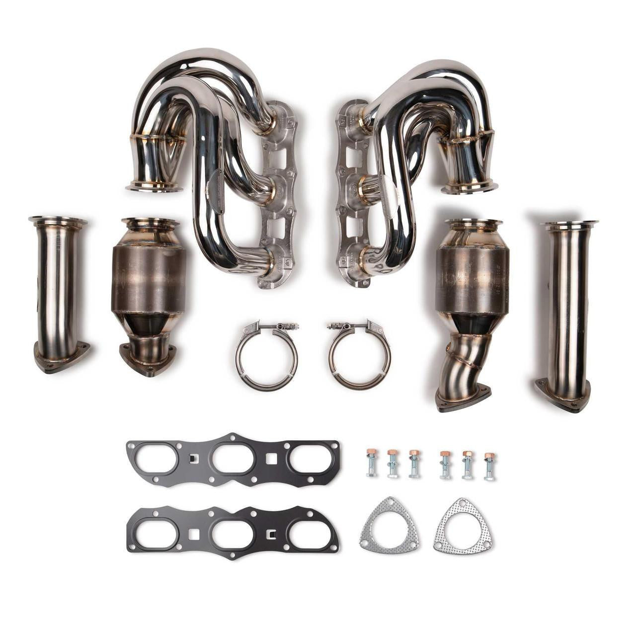 Fabspeed Porsche 991 Carrera RENNKRAFT® Modular Headers with HJS Catalytic Converters (2012-2016) - 0