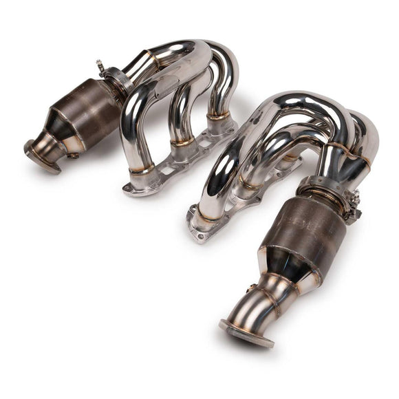 Fabspeed Porsche 991 Carrera RENNKRAFT® Modular Headers with HJS Catalytic Converters (2012-2016)