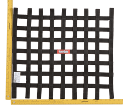 RACEQUIP 21 X 24 SFI RIBBON NET BLACK