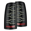 AlphaRex 99-06 Chevrolet Silverado Sierra LUXX-Series LED Tail Lights Alpha-Black-1