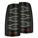 AlphaRex 99-06 Chevrolet Silverado/99-06 GMC Sierra LUXX-Series LED Tail Lights - Black-1
