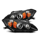 AlphaRex 99-09 Honda S2000 LUXX-Series Projector LED Headlights - Black-1