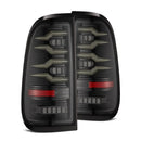 AlphaRex 97-03 Ford F150 / 99-16 Ford F250/F350/F450/F550 LUXX-Series LED Tail Lights - Alpha-Black-1