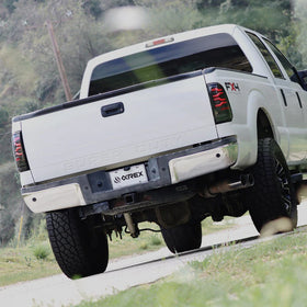 AlphaRex 97-03 Ford F150 / 99-16 Ford F250/F350/F450/F550 LUXX-Series LED Tail Lights - Black - 0