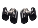 Racing Dynamics Sport Quad Style Tailpipe Tips (Black) - Porsche 991.2 911 3.6L/3.8L | 991-08-00-376B-1