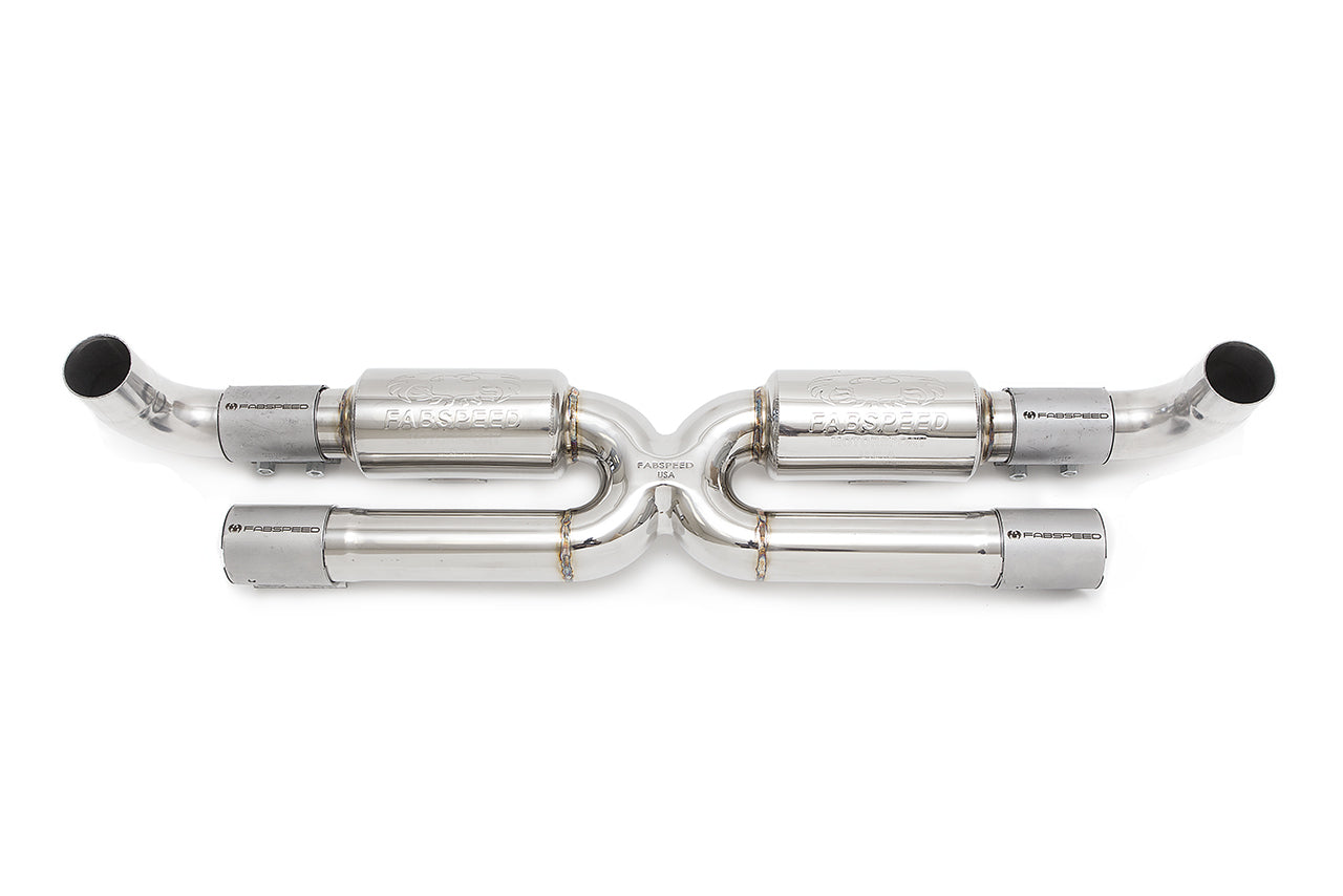 Fabspeed Porsche 991.2 Carrera Center Muffler Bypass X-Pipe (for Base) (2017-2019)