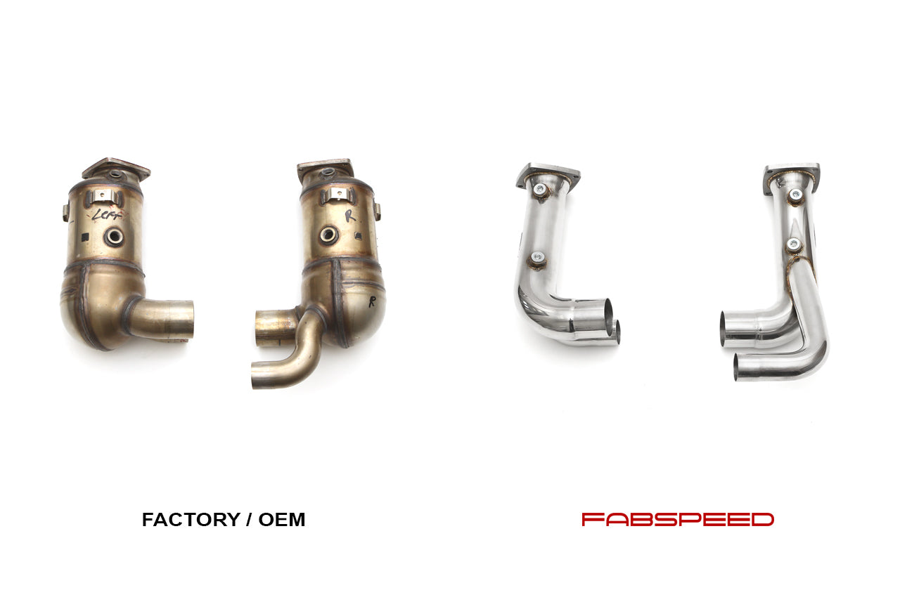 Fabspeed Porsche 991.2 Carrera link comp. Pipes (for PSE) (2017-2019) - 0