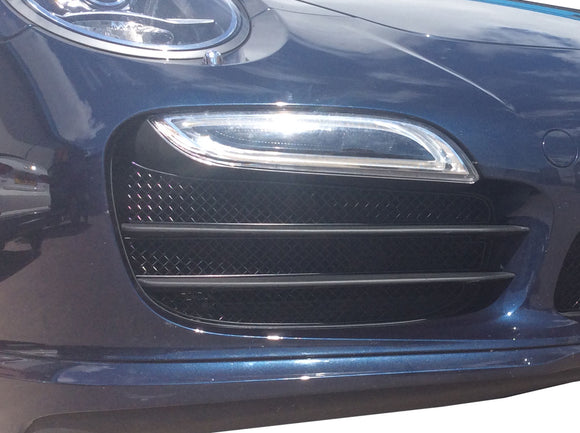 Zunsport Porsche 991 Turbo Gen 1 - Outer Grille Set (Without Parking Sensors) - Black Finish