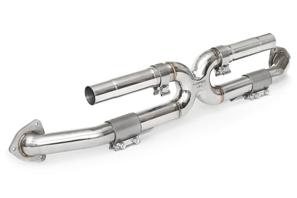 Fabspeed Porsche 991 Carrera Center Muffler Bypass X-Pipe (2012-2016)