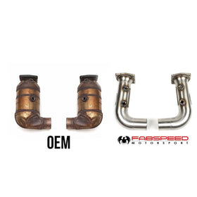 Fabspeed Porsche 991 Turbo / Turbo S Cat Bypass Pipes (2013-2016) - 0