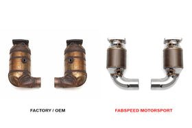 Fabspeed Porsche 991 Turbo / Turbo S Sport Catalytic Converters (2013-2016) - 0