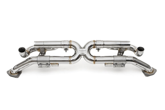 Fabspeed Porsche 991 Carrera Valvetronic Center Muffler Bypass X-Pipe (Valved Exhaust Only) (2012-2016)