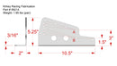 KIRKEY FLOOR SEAT MOUNT - 3/16 ALUMINUM FOR 09.16. 36.38.39.41.41V.47.55.70.71-4