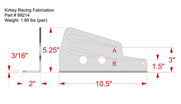 KIRKEY FLOOR SEAT MOUNT - 3/16 ALUMINUM FOR 09.16. 36.38.39.41.41V.47.55.70.71