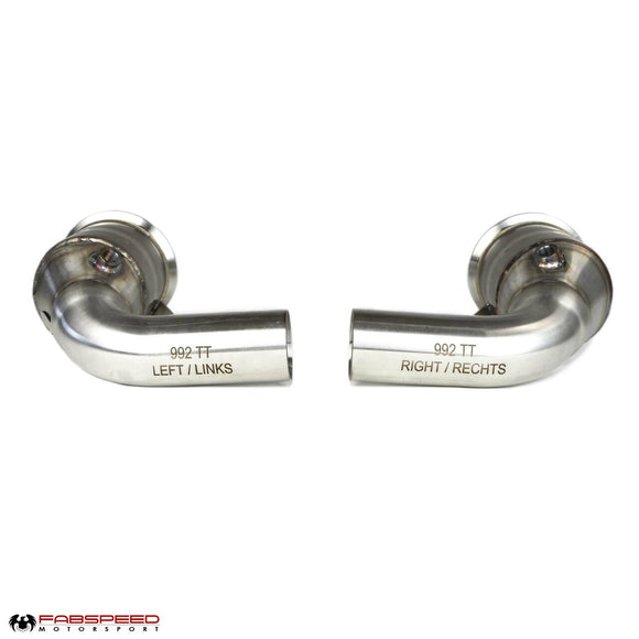 Fabspeed Porsche 992 Twin Turbo / Twin Turbo S Sport Catalytic Converters (2021+)