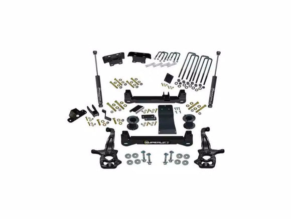 Superlift 2019 Chevy Silv 1500 4WD 6in Lift Kit w/ Alum/Stamped Steel Control Arms & SLF Rear Shocks