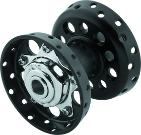 Bikers Choice 36-66 Big Twin Black Star Hub With Cone Style Bearing