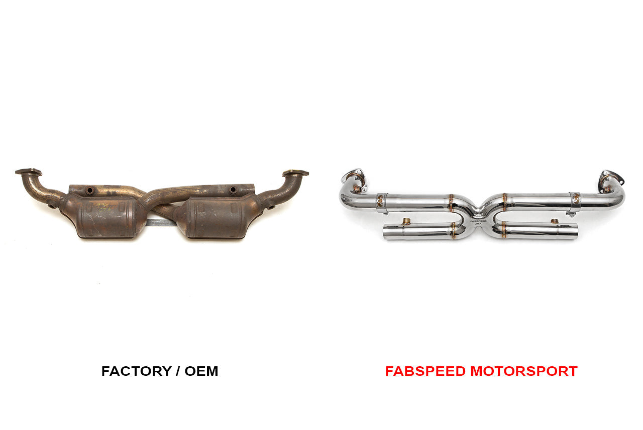 Fabspeed Porsche 996 GT3 Cat Bypass X-Pipe (1999-2005) - 0