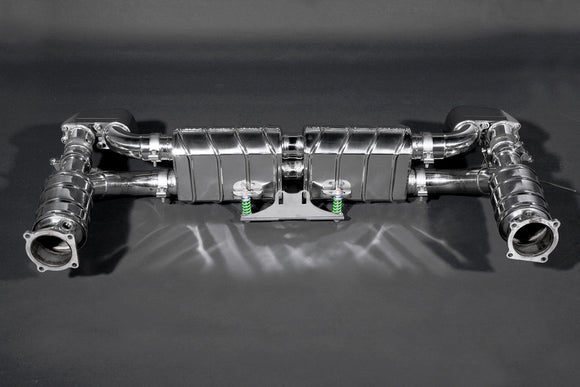 Porsche 997 Turbo/Turbo S/GT2/GT2 - RS Complete Valved Exhaust & 200 Cell Sport Cats (With CES-3 Remote) With Ceramic Coated End Pipes