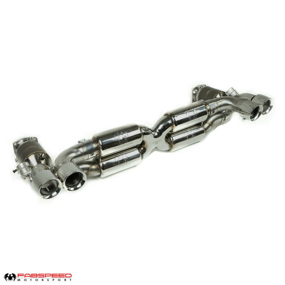 Fabspeed Porsche 997.2 Turbo / Turbo S Valvetronic Supersport X-Pipe Exhaust System (2010-2012)