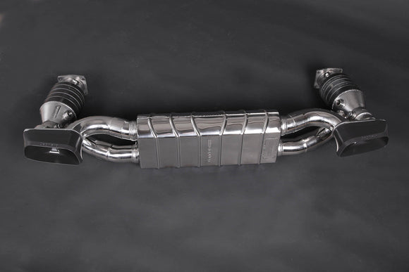 Porsche 997 Turbo FL & Turbo S Valved Exhaust & 200 Cell Sport Cats (With CES-3 Remote) With Ceramic Coated End Pipes