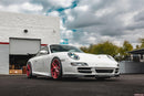 VR Forged D04 Wheel Package Porsche 997 Carrera 19x8.5 19x11 Brushed Red-5