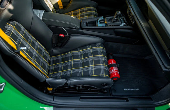 OEMExtinguishers Porsche 991 / 992 / 918 OEM Fire Extinguisher Kit - Lightweight Bucket Seats