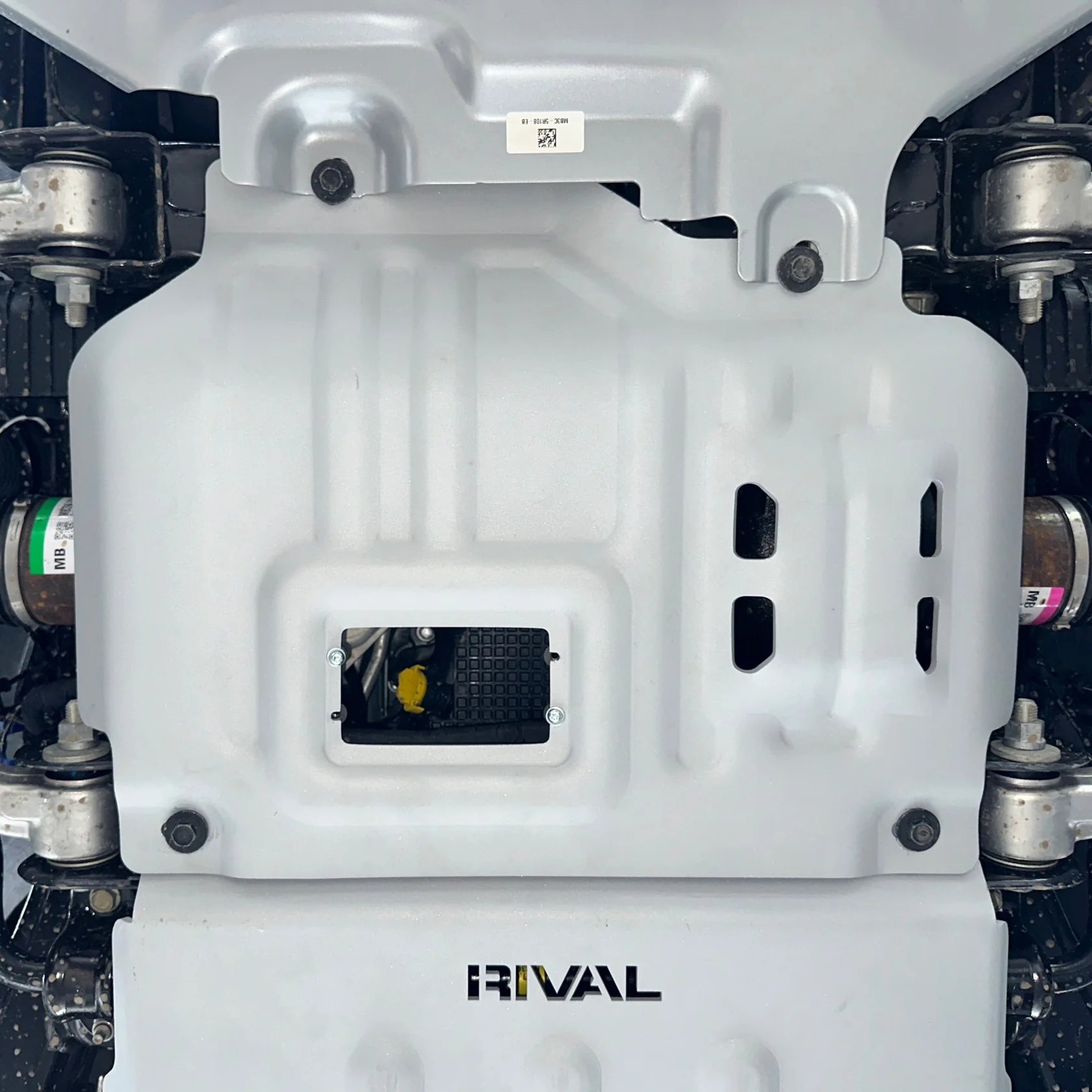 RIVAL Aluminum Engine Skid Plate 2024-2025 Ford Ranger including Raptor | 2021-2025 Ford Bronco 2Door 4Door