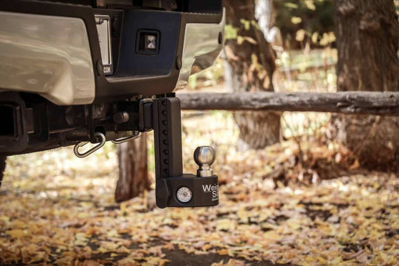 Weigh Safe 6in Drop Hitch w/Built-in Scale & 2.5in Shank (10K/22K GTWR) - Steel