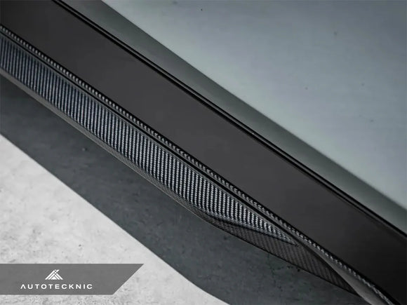 AutoTecknic Dry Carbon Fiber Side Skirt Extension Set - G60 5-Series
