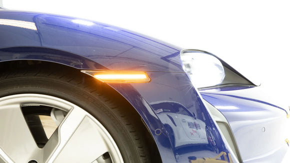 Flat 6 Motorsports - Clear or Smoked LED Side Markers (Taycan)