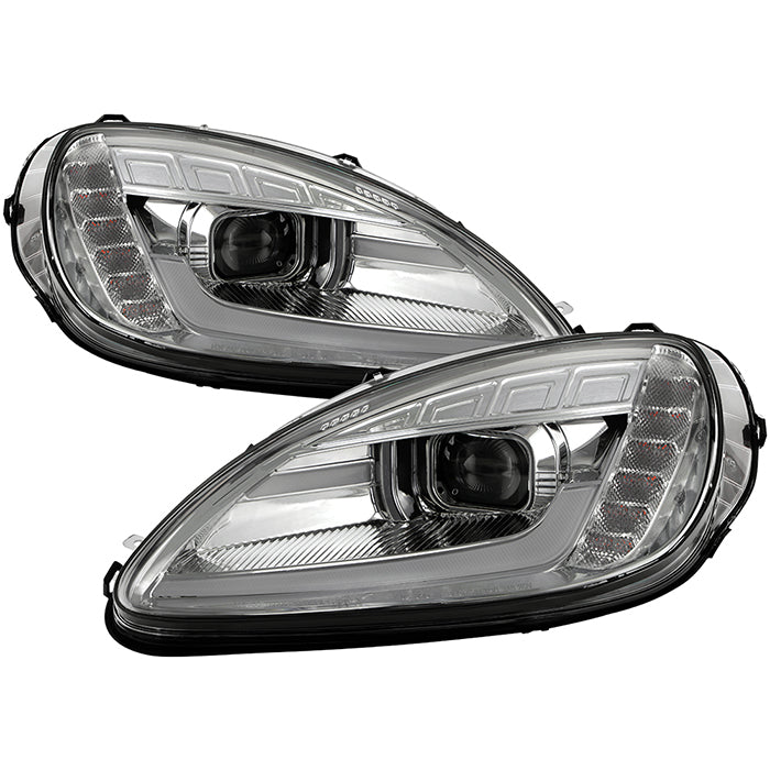 SPYDER APEX SERIES HI POWERED LED MODULE HEADLIGHTS: 2005–2013 CHEVROLET CORVETTE (C6)