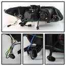 Spyder 12-14 Honda Civic (Excl. 2014 Coupe) Projector Headlights Lgtbr DRL Black PRO-YD-HC12-DRL-BK-4