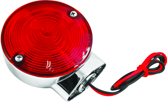 Bikers Choice 86-99 FLT FLST FXRT 2 Fillament Turn Signal Lamp W/Red lens Replaces H-D 68400-86