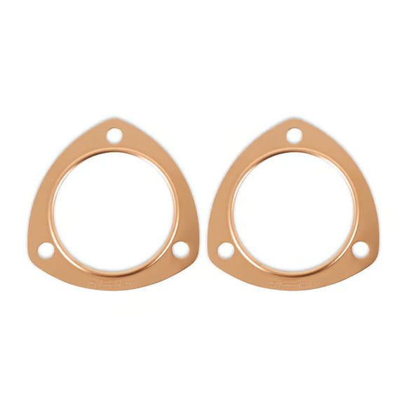 Mr. Gasket Copper Seal Collector Gaskets -Pair 3 Inch Diameter 3-Bolt Round Header Collectors