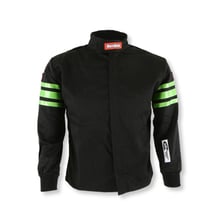 RACEQUIP SFI-1 JR JACKET GREEN TRIM KSML
