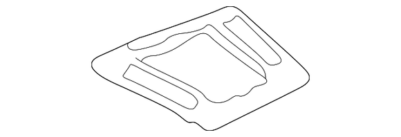 BMW Depositing Box Bottom Panel (Black Hochgl) - Genuine BMW 51168234722