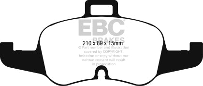 EBC 16-17 Audi TT Yellowstuff Front Brake Pads - 0